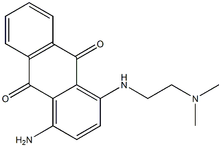 1-[[2-(Dimethylamino)ethyl]amino]-4-amino-9,10-anthraquinone 结构式