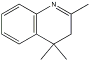 2,4,4-Trimethyl-3,4-dihydroquinoline 结构式