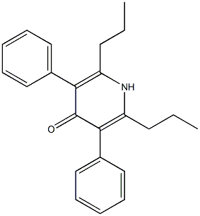 2,6-Dipropyl-3,5-diphenylpyridin-4(1H)-one 结构式