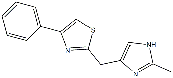 2-(2-Methyl-1H-imidazol-4-ylmethyl)-4-phenylthiazole 结构式