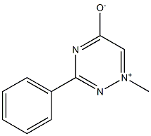 1-Methyl-3-phenyl-1,2,4-triazin-1-ium-5-olate 结构式