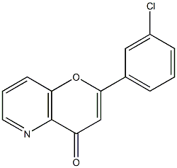 3'-Chloro-5-azaflavone 结构式