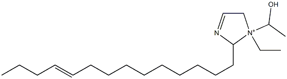 1-Ethyl-1-(1-hydroxyethyl)-2-(10-tetradecenyl)-3-imidazoline-1-ium 结构式