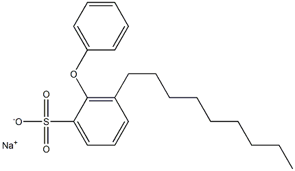 3-Nonyl-2-phenoxybenzenesulfonic acid sodium salt 结构式