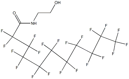 N-(2-Hydroxyethyl)-2,2,3,3,4,4,5,5,6,6,7,7,8,8,9,9,10,10,11,11,11-henicosafluoroundecanamide 结构式