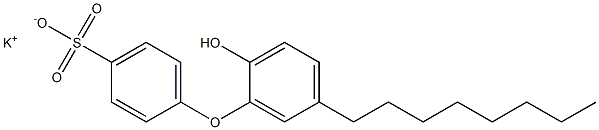 2'-Hydroxy-5'-octyl[oxybisbenzene]-4-sulfonic acid potassium salt 结构式