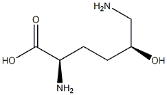 (5S)-5-Hydroxy-D-lysine 结构式