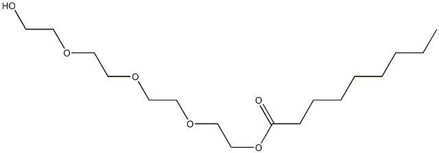 Nonanoic acid 11-hydroxy-3,6,9-trioxaundecan-1-yl ester 结构式