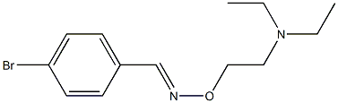 4-Bromobenzaldehyde [(E)-O-[2-(diethylamino)ethyl]oxime] 结构式