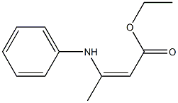 (Z)-3-(Phenylamino)-2-butenoic acid ethyl ester 结构式