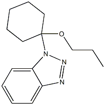 1-(1-Propoxycyclohexyl)-1H-benzotriazole 结构式