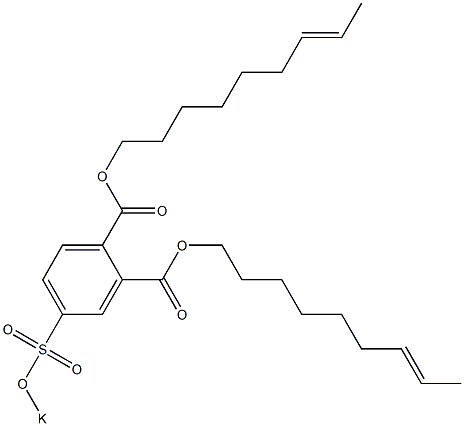 4-(Potassiosulfo)phthalic acid di(7-nonenyl) ester 结构式