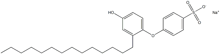 4'-Hydroxy-2'-tetradecyl[oxybisbenzene]-4-sulfonic acid sodium salt 结构式