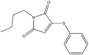 2-Phenylthio-N-butylmaleimide 结构式