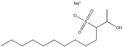 2-Hydroxytridecane-3-sulfonic acid sodium salt 结构式