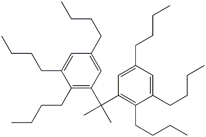 3,3'-Isopropylidenebis(1,2,5-tributylbenzene) 结构式