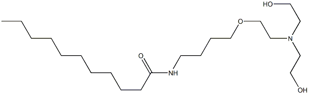 N-[4-[2-[Bis(2-hydroxyethyl)amino]ethoxy]butyl]undecanamide 结构式