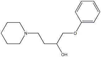 1-Phenoxy-4-(1-piperidinyl)-2-butanol 结构式