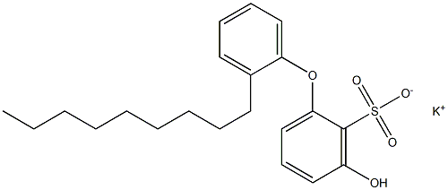 3-Hydroxy-2'-nonyl[oxybisbenzene]-2-sulfonic acid potassium salt 结构式