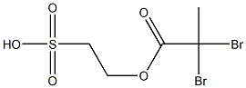 2-Hydroxyethanesulfonic acid 2,2-dibromopropionate 结构式