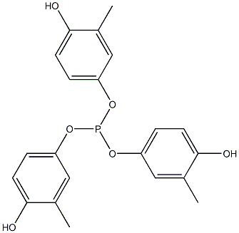 Phosphorous acid tri(4-hydroxy-3-methylphenyl) ester 结构式