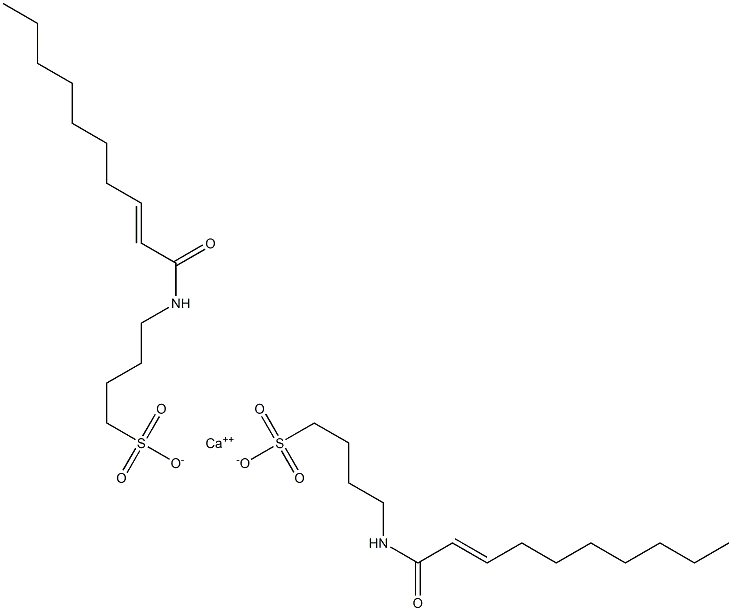 Bis[4-(2-decenoylamino)-1-butanesulfonic acid]calcium salt 结构式