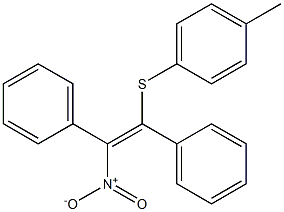 (E)-1-(4-Methylphenylthio)-2-nitro-1,2-diphenylethene 结构式