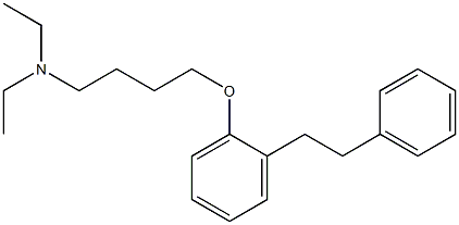 4-[2-(2-Phenylethyl)phenoxy]-N,N-diethylbutan-1-amine 结构式