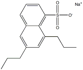 6,8-Dipropyl-1-naphthalenesulfonic acid sodium salt 结构式