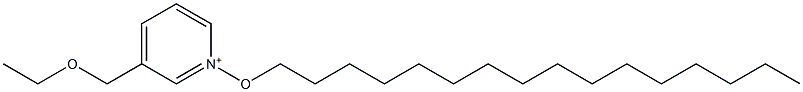 3-(Ethoxymethyl)-1-(hexadecyloxy)pyridinium 结构式