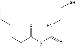N-[(2-Mercaptoethyl)carbamoyl]hexanamide 结构式