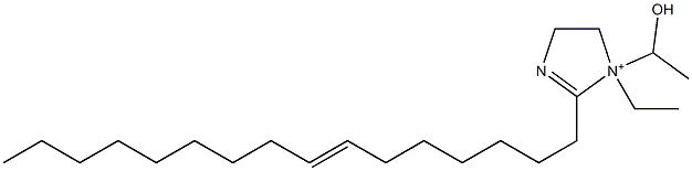 1-Ethyl-2-(7-hexadecenyl)-1-(1-hydroxyethyl)-2-imidazoline-1-ium 结构式