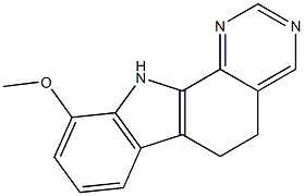 10-Methoxy-6,11-dihydro-5H-pyrimido[4,5-a]carbazole 结构式