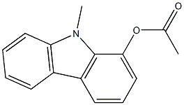 1-Acetoxy-9-methyl-9H-carbazole 结构式