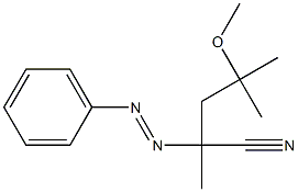 2-Phenylazo-2,4-dimethyl-4-methoxyvaleronitrile 结构式