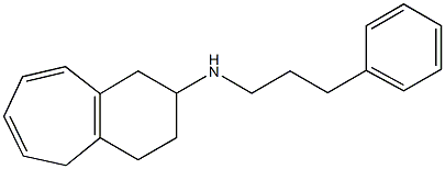 2,3,4,5-Tetrahydro-N-(3-phenylpropyl)-1H-benzocyclohepten-2-amine 结构式