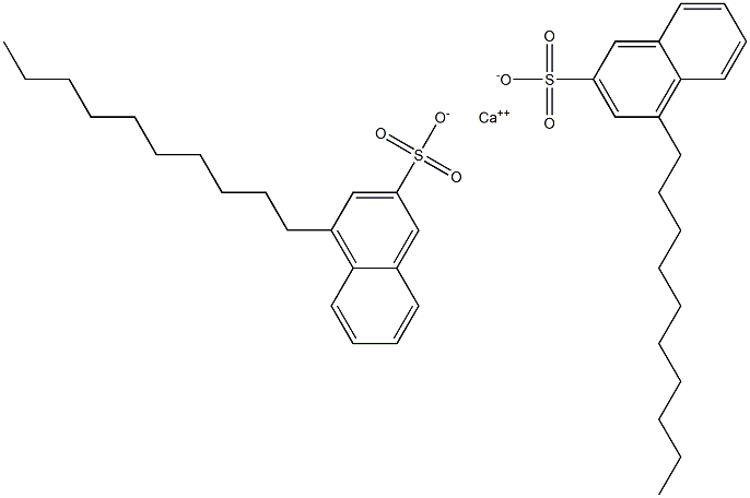 Bis(4-decyl-2-naphthalenesulfonic acid)calcium salt 结构式