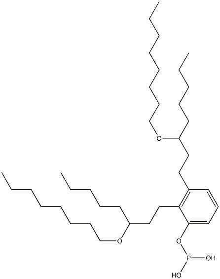 Phosphorous acid bis[3-(octyloxy)octyl]phenyl ester 结构式