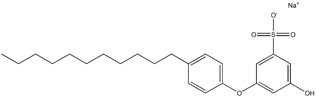 5-Hydroxy-4'-undecyl[oxybisbenzene]-3-sulfonic acid sodium salt 结构式