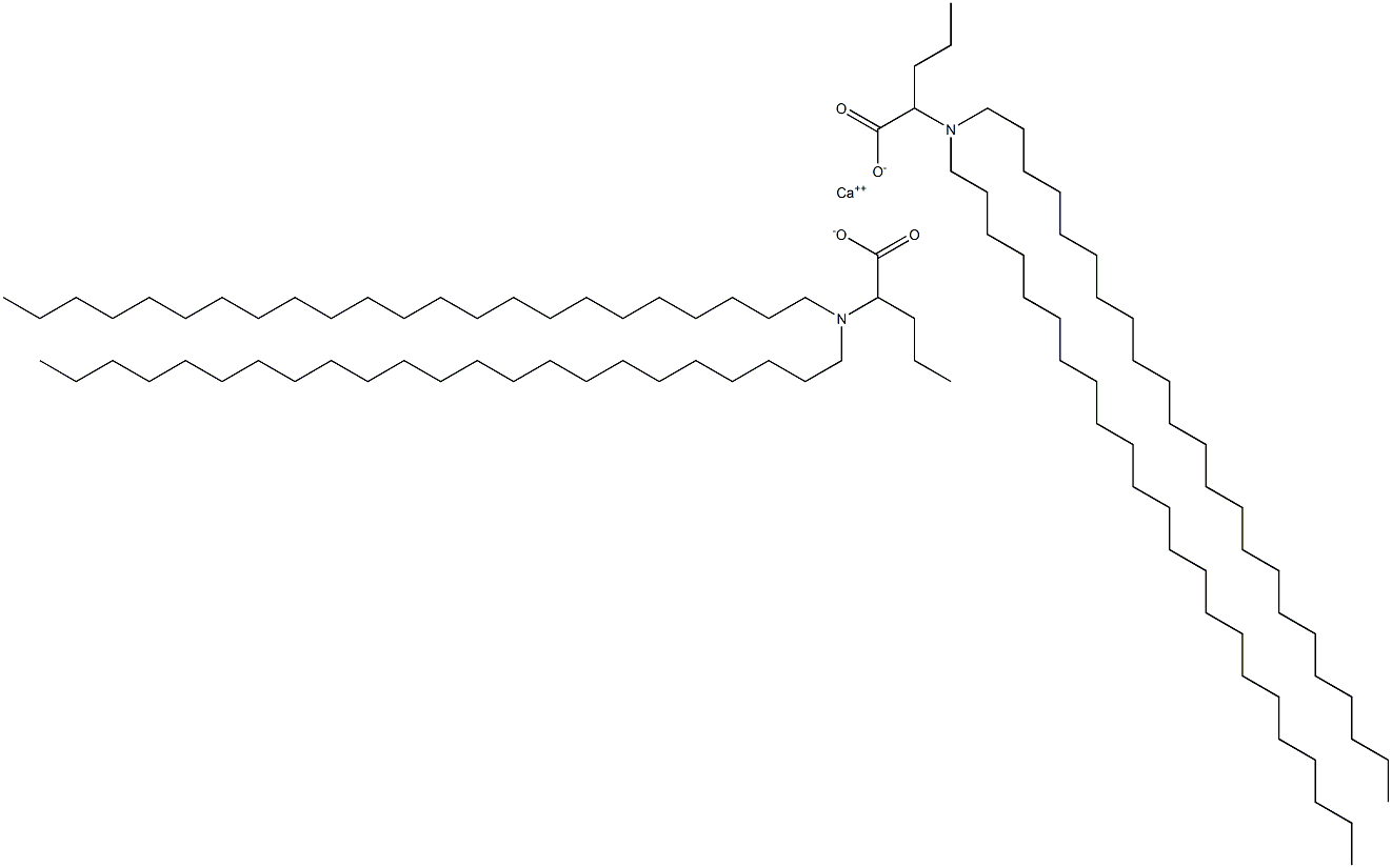 Bis[2-(ditricosylamino)valeric acid]calcium salt 结构式