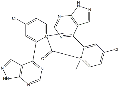 1-Methyl-1H-pyrazolo[3,4-d]pyrimidin-4-yl(4-chlorophenyl) ketone 结构式