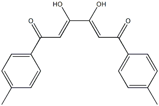 (2Z,4Z)-1,6-Bis(4-methylphenyl)-3,4-dihydroxy-2,4-hexadiene-1,6-dione 结构式
