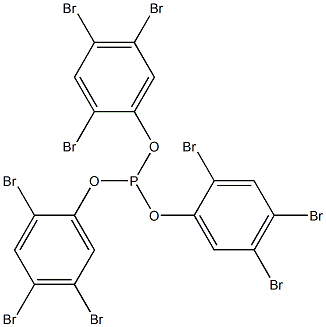 Phosphorous acid tris(2,4,5-tribromophenyl) ester 结构式