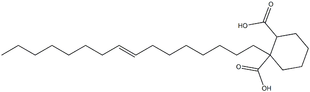 Cyclohexane-1,2-dicarboxylic acid hydrogen 1-(8-hexadecenyl) ester 结构式