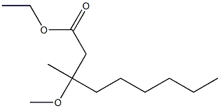 3-Methoxy-3-methylnonanoic acid ethyl ester 结构式
