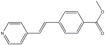 4-(4-(Methoxycarbonyl)styryl)pyridine 结构式