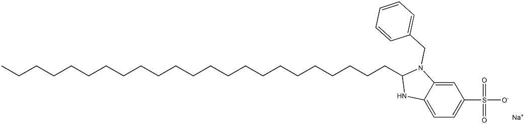 1-Benzyl-2,3-dihydro-2-tricosyl-1H-benzimidazole-6-sulfonic acid sodium salt 结构式