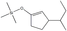 1-(Trimethylsilyloxy)-3-sec-butyl-1-cyclopentene 结构式