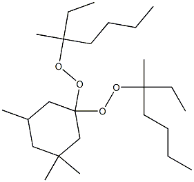 3,3,5-Trimethyl-1,1-bis(1-ethyl-1-methylpentylperoxy)cyclohexane 结构式
