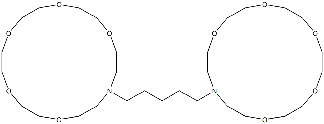 16,16'-Pentamethylenebis(1,4,7,10,13-pentaoxa-16-azacyclooctadecane) 结构式